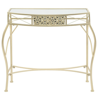 Side Table French Style Metal Gold