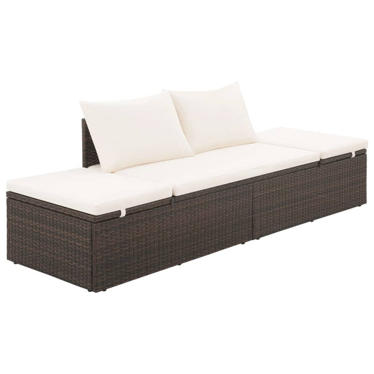 Garden Bed Brown Poly Rattan