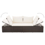 Garden Bed Brown Poly Rattan