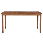 Garden Table  Solid Acacia Wood - Brown