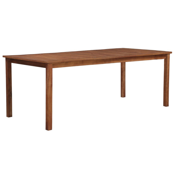  Garden Table Solid Acacia Wood, Brown