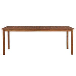 Garden Table Solid Acacia Wood, Brown
