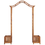 Garden Arch with Planter Solid Acacia Wood