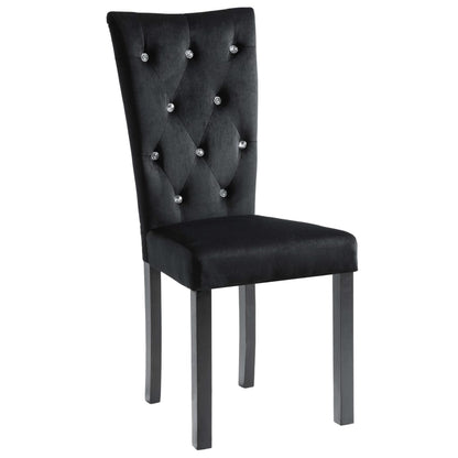 Dining Chairs 2 pcs Black Velvet - 43×51×98cm