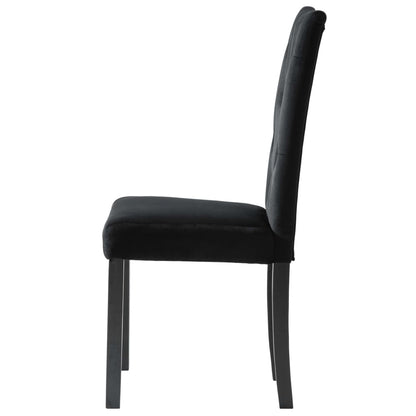 Dining Chairs 2 pcs Black Velvet - 43×51×98cm