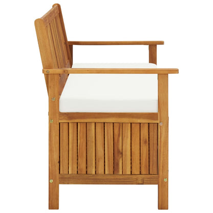 Garden Storage Bench Solid Acacia Wood