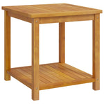 Side Table Solid Acacia Wood - Brown