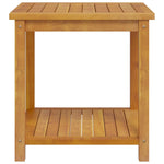 Side Table Solid Acacia Wood - Brown