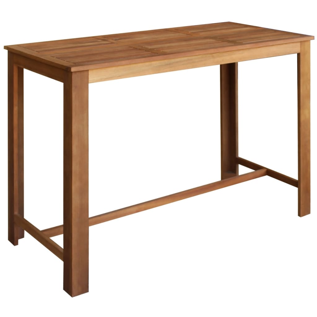 Bar Table Solid Acacia Wood - 150×70×105cm