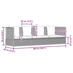 Durable Garden Bed Grey 200x60 cm Daily Living Essential Boho