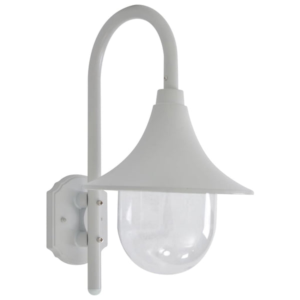  Garden Wall Lamp E27 42 cm Aluminium White