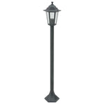 Garden Post Lights 6 pcs E27 110 cm Aluminium Dark Green