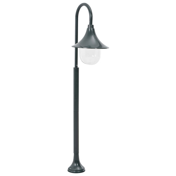  Garden Post Light E27 120 cm Aluminium Dark Green