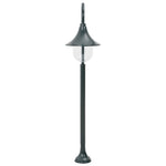 Garden Post Light E27 120 cm Aluminium Dark Green