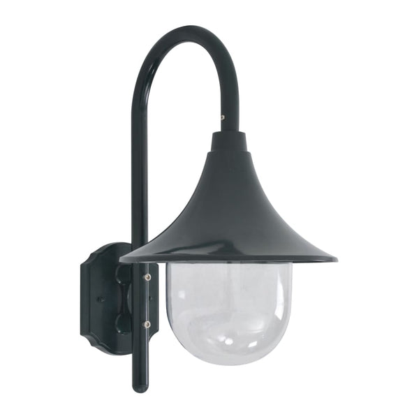  Garden Wall Lamp E27 42 cm Aluminium Dark Green