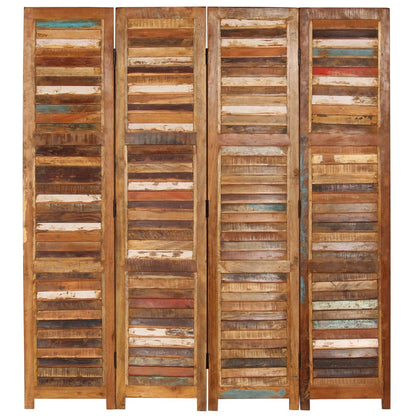 Room Divider Solid Reclaimed Wood 170 cm