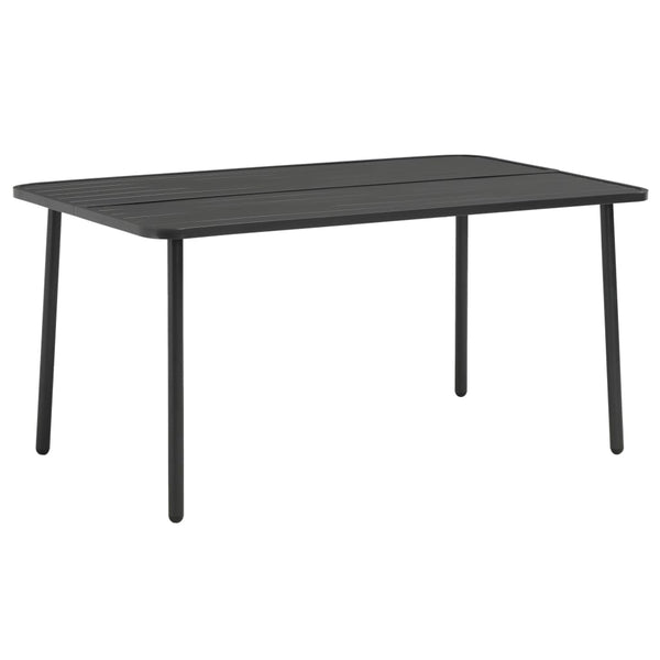  Garden Table Dark  Grey Steel