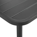 Garden Table Dark  Grey Steel