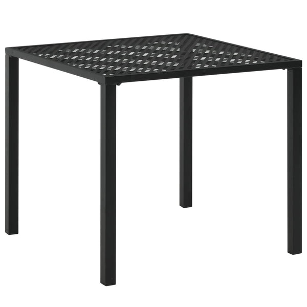  Garden Table Black  Steel