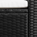 Versatile 3 Seater Garden Sofa Black Outdoor Retreat Urban Style
