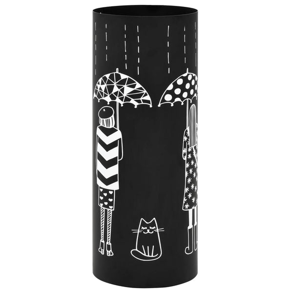  Umbrella Stand Women Steel Black