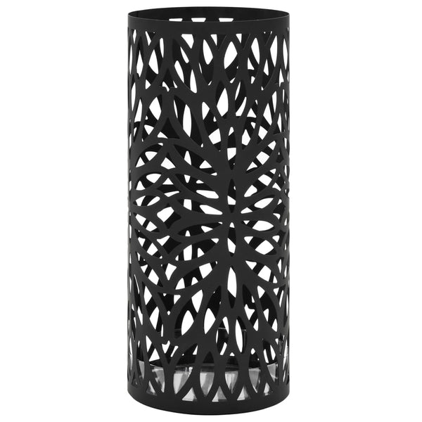  Umbrella Stand Leaves Steel Black