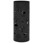 Steel Umbrella Stand Drip Tray Black | HomeAndLiving