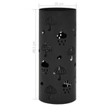 Steel Umbrella Stand Drip Tray Black | HomeAndLiving