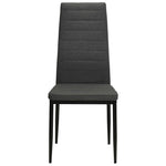 Dining Chairs 2 pcs Dark Grey Fabric