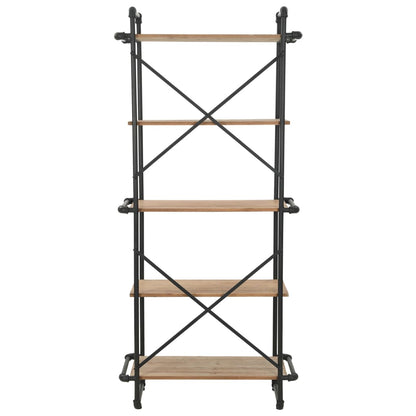 Bookcase, Solid Firwood and Steel