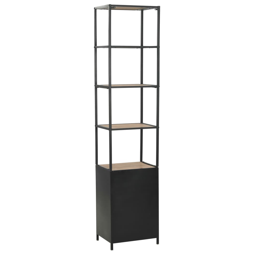Bookcase Solid Firwood and Steel - 40.5×32.5×180cm