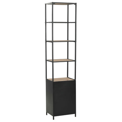 Bookcase Solid Firwood and Steel - 40.5×32.5×180cm