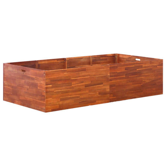 Garden Planter Acacia Wood - 200×100×50cm