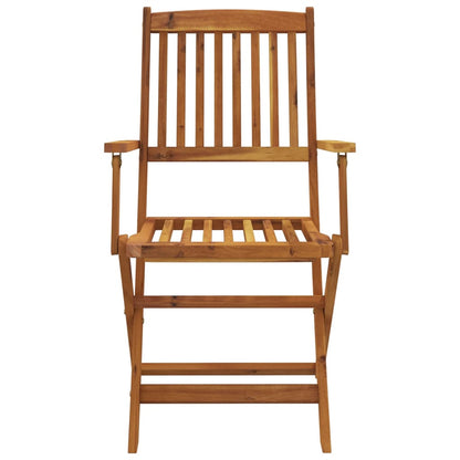 7 Piece Folding Outdoor Dining Set Solid Acacia Wood