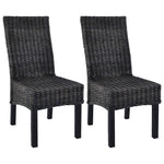 Dining Chairs 2 pcs Black