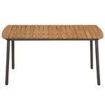 Garden Table -Solid Acacia Wood and Steel