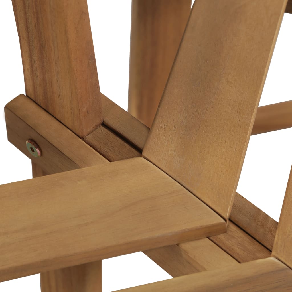 Tree Bench Half-hexagonal Solid Acacia Wood