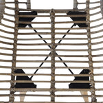 Dining Chairs 2 pcs Brown Natural Rattan