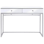 Mirrored Console Table Steel and Glass