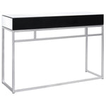 Mirrored Console Table Steel and Glass