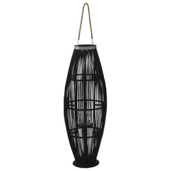 Hanging Candle Lantern Black 95 cm