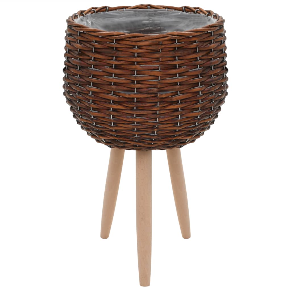 Planter 3 pcs Wicker with PE Lining