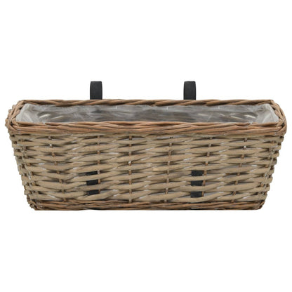 2 pcs Wicker Balcony Planter