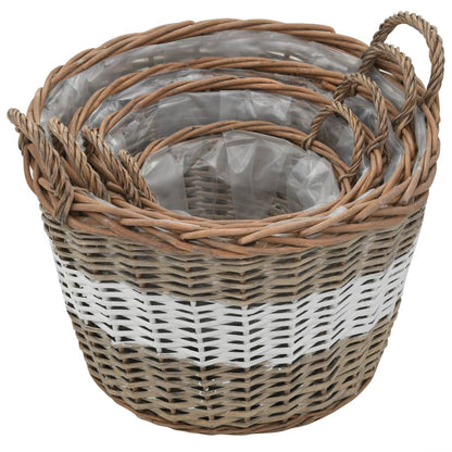 4 pcs Wicker Raised Bed