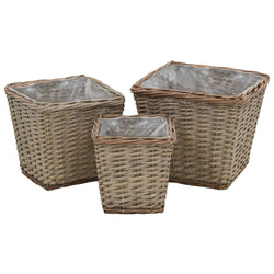 3 pcs Wicker Raised Bed