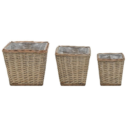 3 pcs Wicker Raised Bed