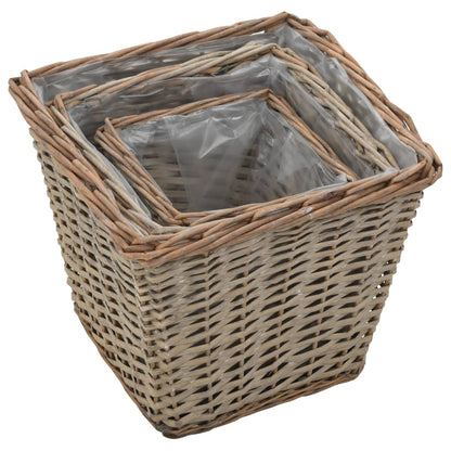 3 pcs Wicker Raised Bed
