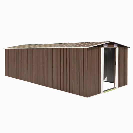 Garden Shed Metal Brown - 257×580×181cm