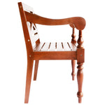 Batavia Chairs 2 pcs Dark Brown Solid Mahogany Wood