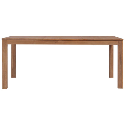 Dining Table Indoor Solid Teak Wood with Natural Finish
